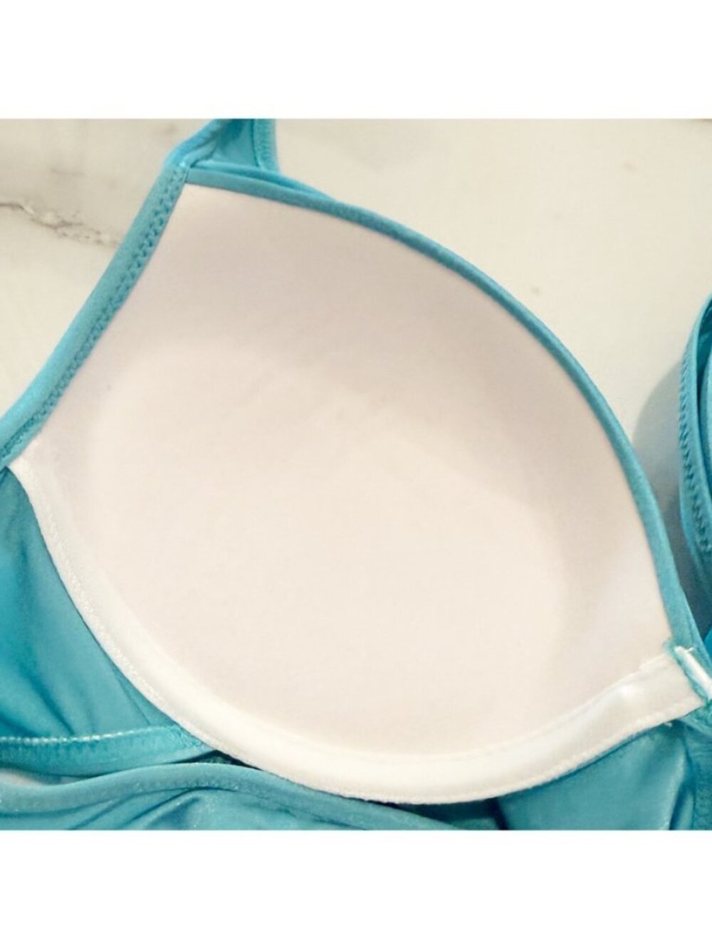 Jolidon Blue Swimsuit 1-pc resort wear vaca Monokini Swim M 40 EUR - Picture 6 of 13